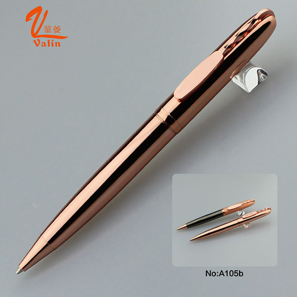 Metal Engrave Logo Pens Gold Ballpoint Pen on Sell