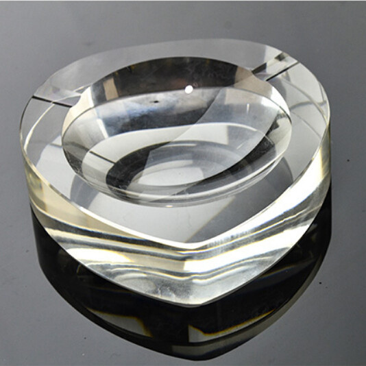 Handmade Crystal Glass Heart Cigar Ashtray (KS13024)