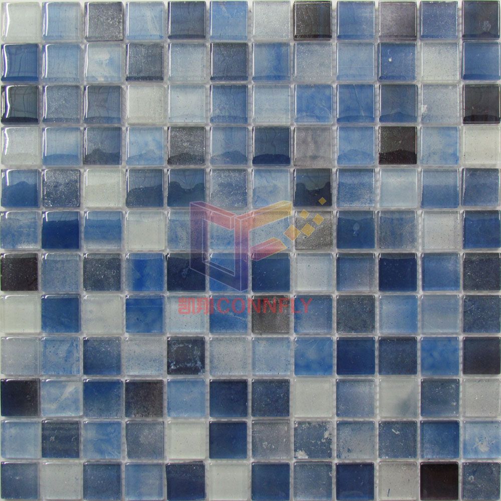 Latest New Double Deck Decorative Wall Glass Tile Crystal Mosaic (CD460)