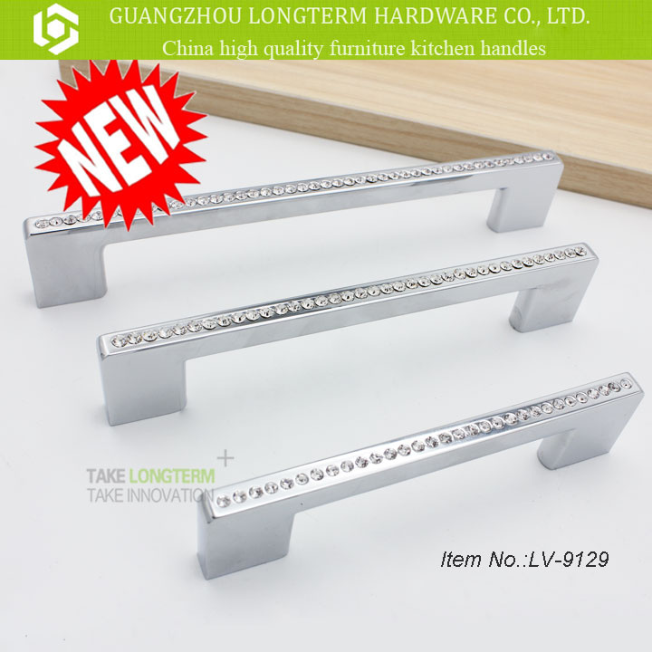 New Modern Hot Sales Crystal Pull Handles for Furniture Cabinet Drawer