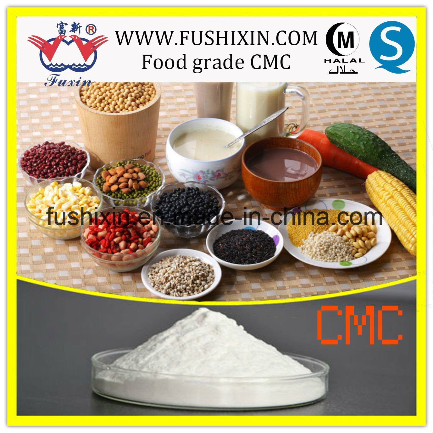CMC for Food Grade CMC (Sodium Carboxymethyl Cellulose) Factory Supplies Directly