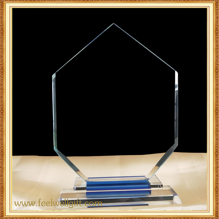Crystal Glass Trophy Custom Flame