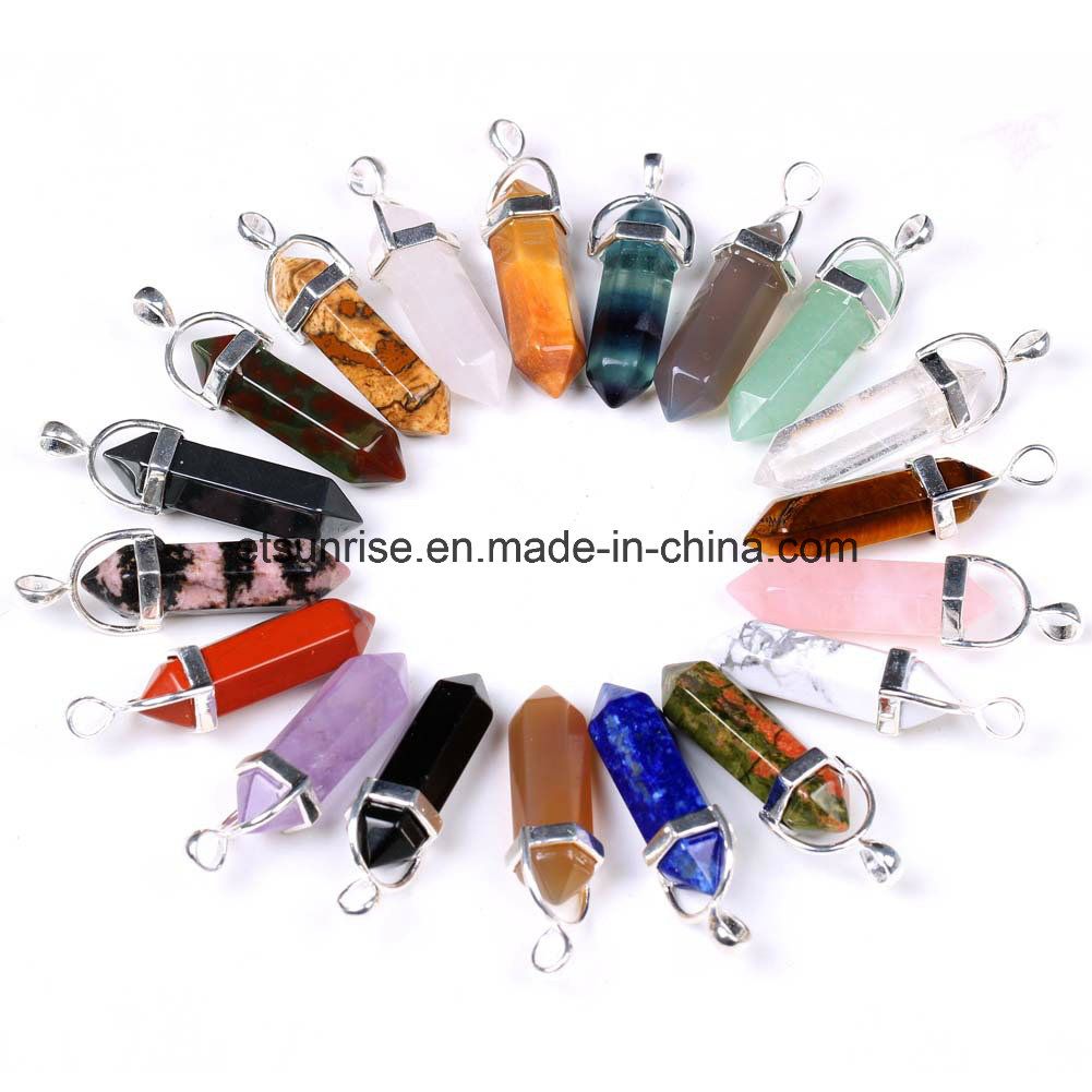 Semi Preious Stone Crystal Agate Jewelry Pendant (ESB01412)