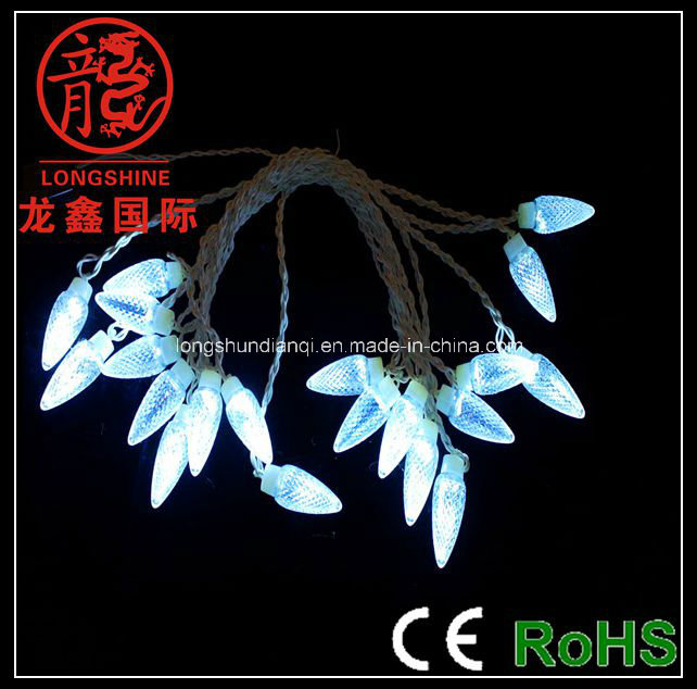 LED White Sharp Ball String Light