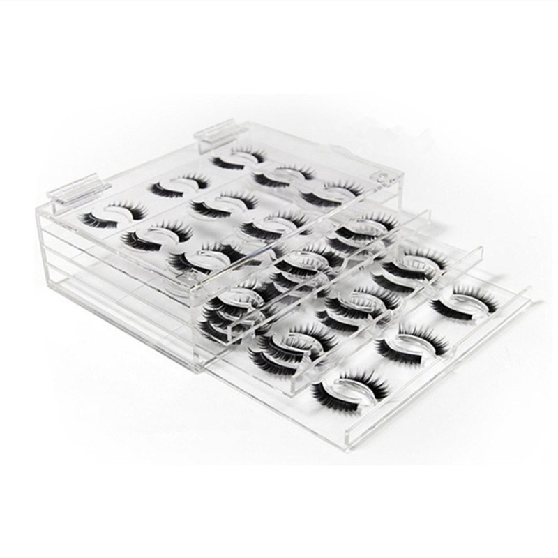 18 Pairs Acrylic Eyelash Display Stand for Eyelashes Holder