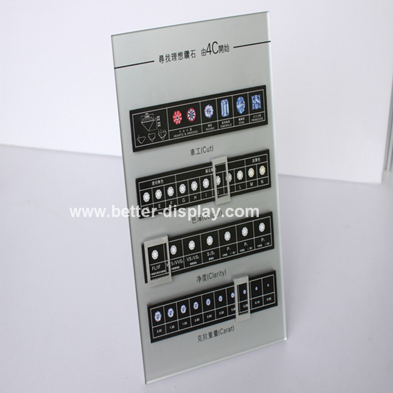 Custom Acrylic Jewelry Display Card with Logo
