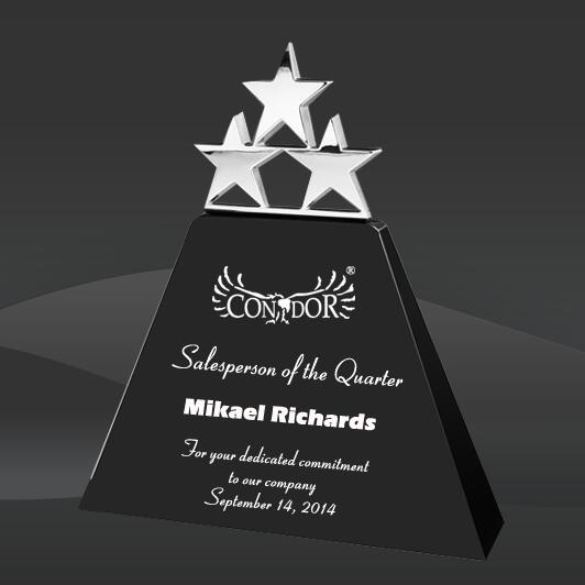 Black Triple Star Crystal Award (DMC-DCS381, DMC-DCS382, DMC-DCS383)