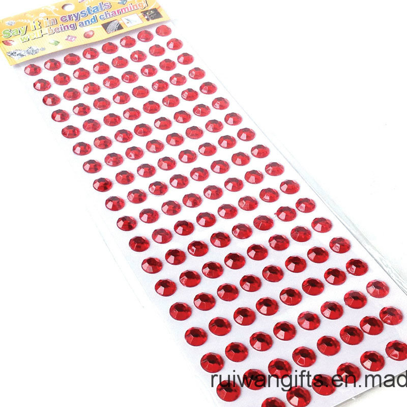 144PCS Round Stones Crystal Stickers (sti115)