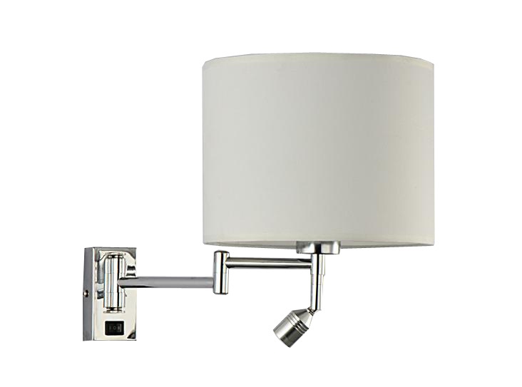 Metal Wall Lamp with Fabric Shade (WHW-747)