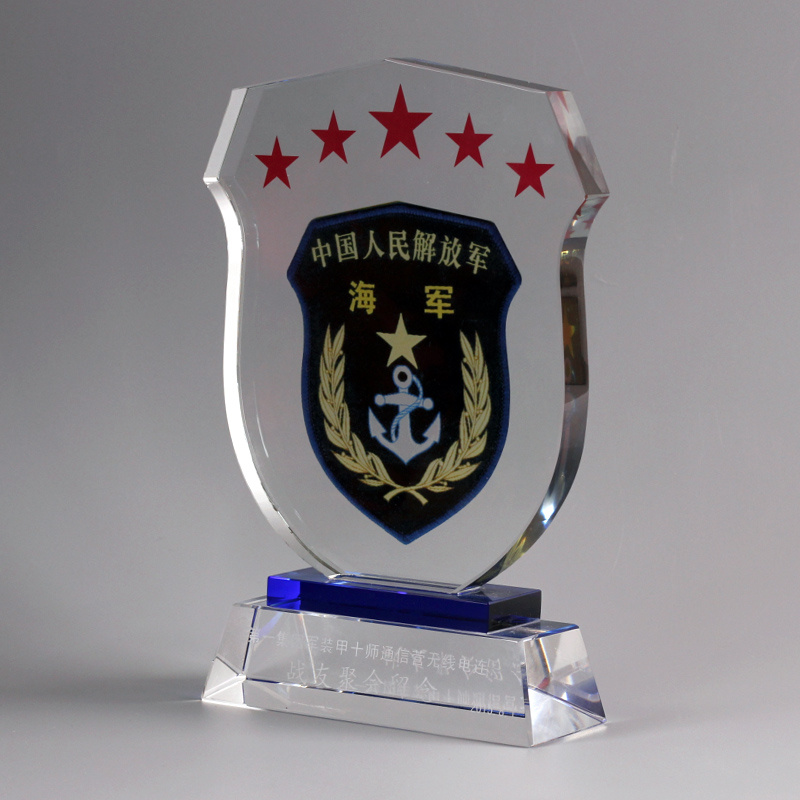 Wholesale Crystal Glass Trophy Craft for Souvenir