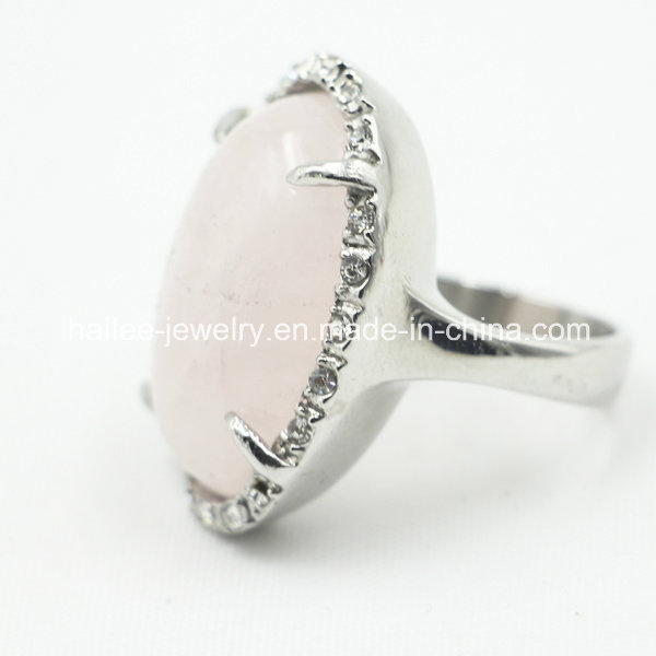 Best Sale Fashion Stainless Steel Finger Ring Jewelry with Crystal
