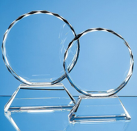Sunflower Cheap Blank Clear Crystal Glass Trophy Award