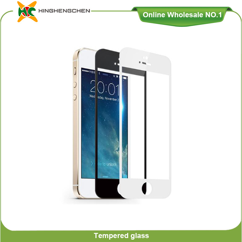 Full Screen Protector Tempered Glass for iPhone 5 5s 5c