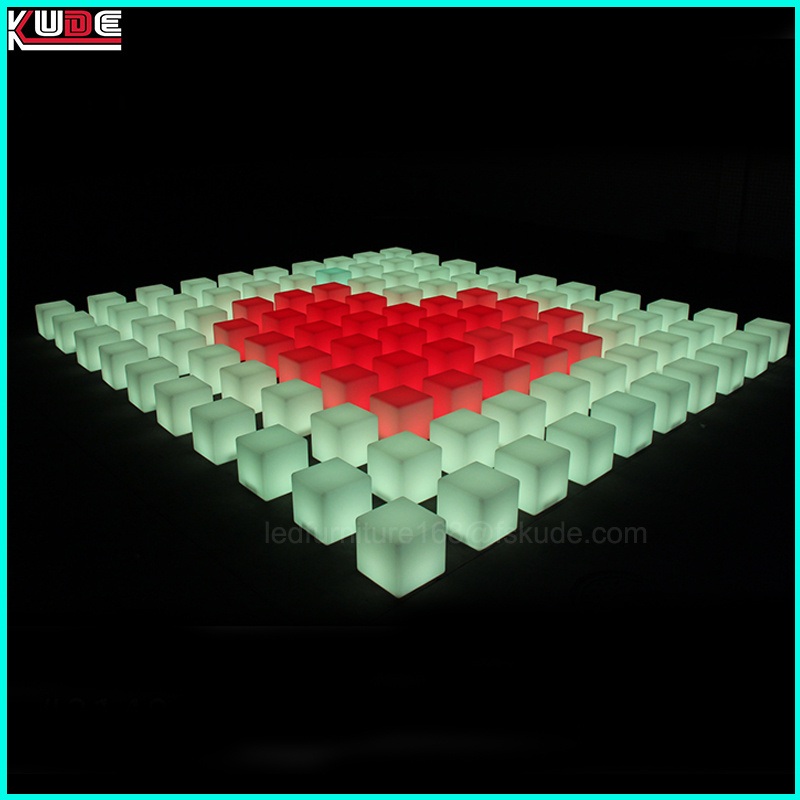 Rechargeable Cube Table and Chair for Party