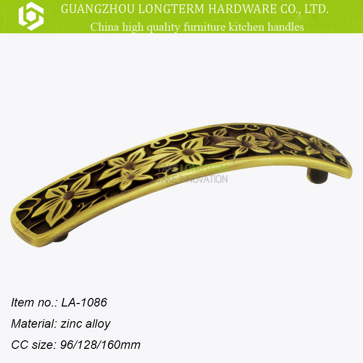 Zamak Vintage Classic Antique Brass Furniture Cabinet Wardrobe Handles