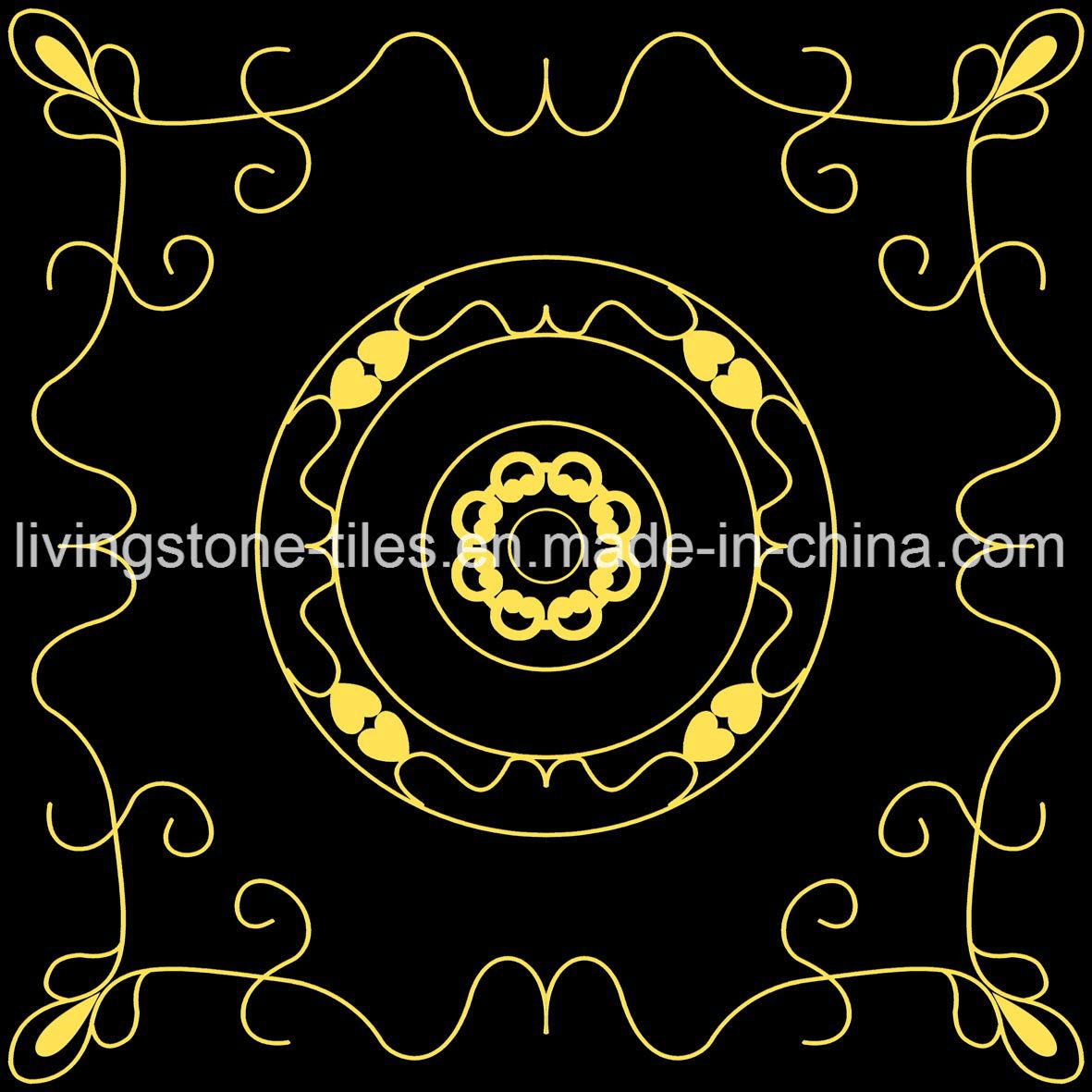 Black Puzzle Floor Tile for Balcony