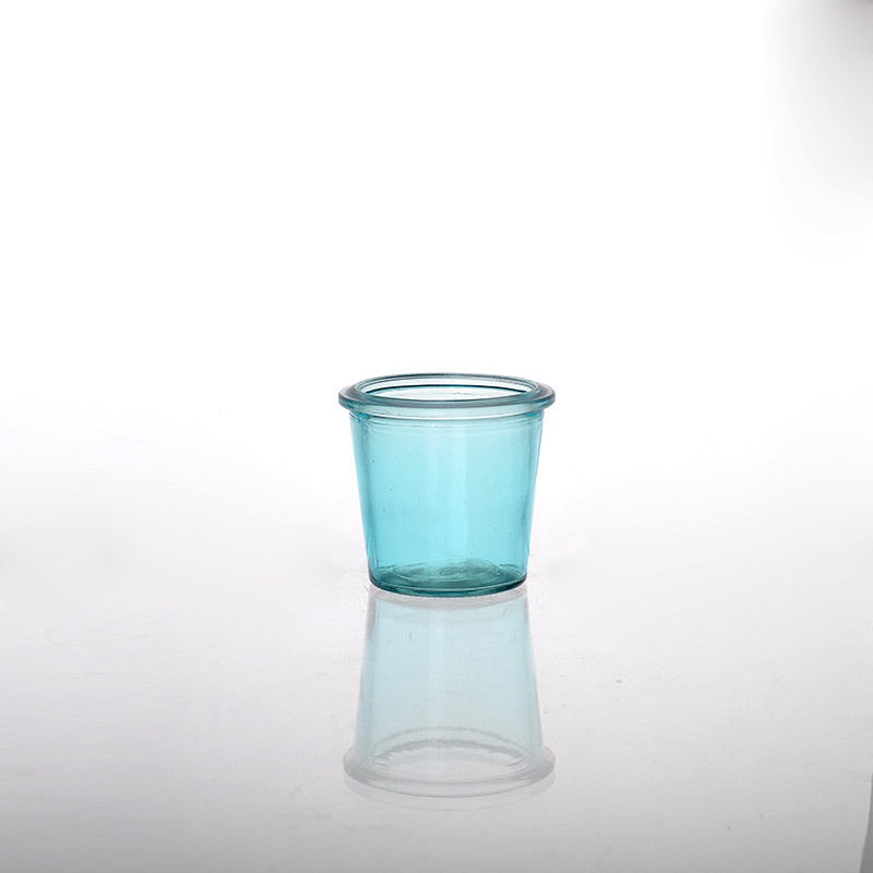 Blue Strawberry Candle Holder Jar