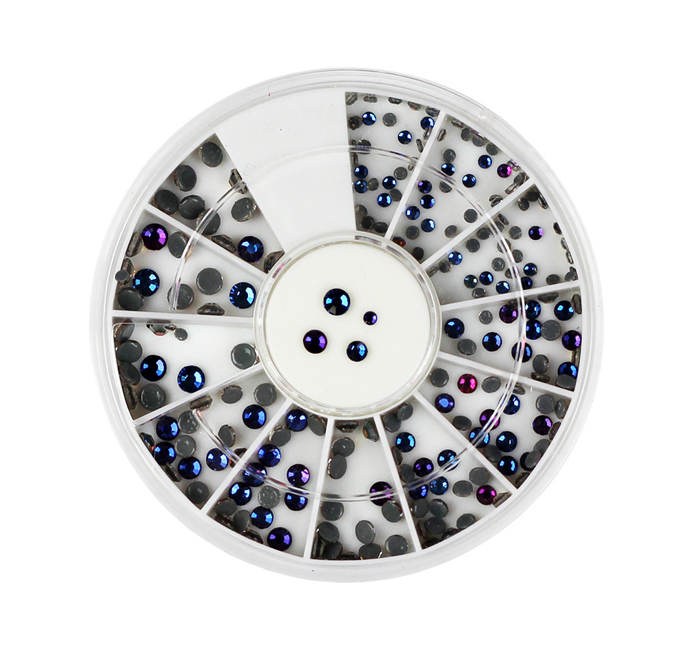 Nail Art, Nail Beauty, Nail Accessories, Nail Rhinestone, Blue Blaze-Colored Rhinestones