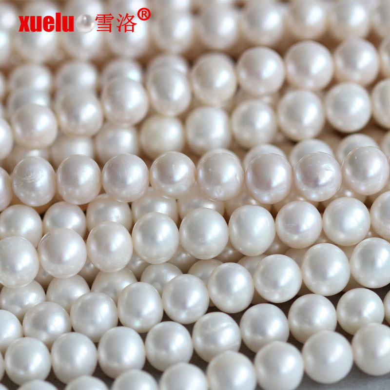9-10mm Round Fresh Water Pearl Necklace Material Wholesale Supplier (E180015)