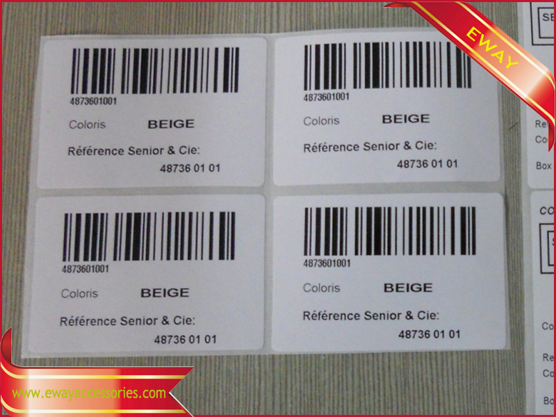 Printed Barcode Sticker Paper Barcode Label Sticker