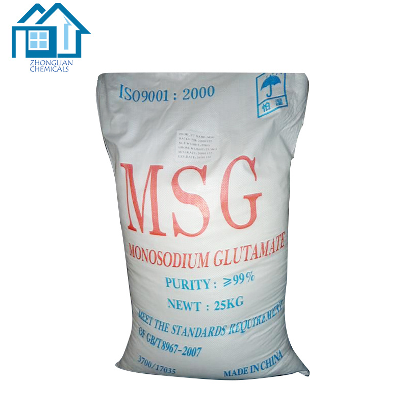 99% Purity White Crystal 80 100 Mesh Monosodium Glutamate