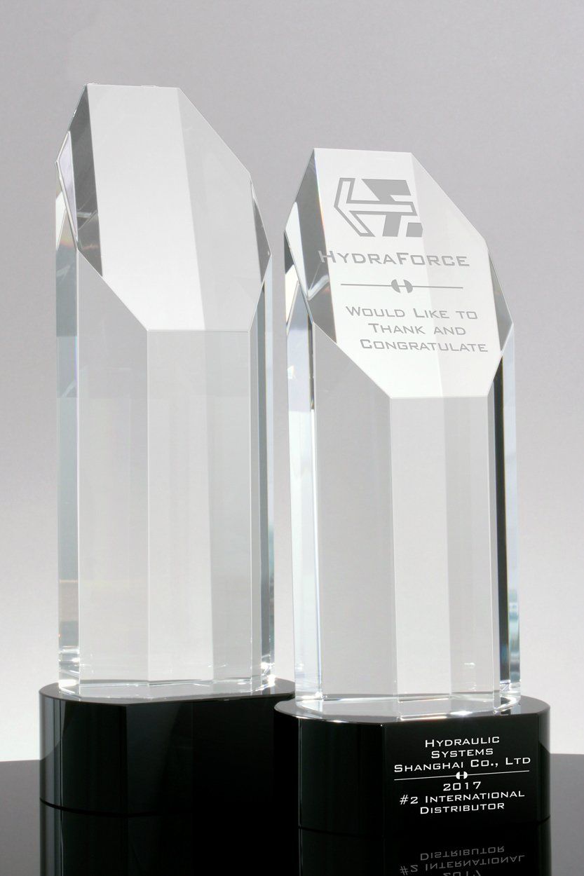 Hatteras Crystal Column Awards (#7012, #7011)