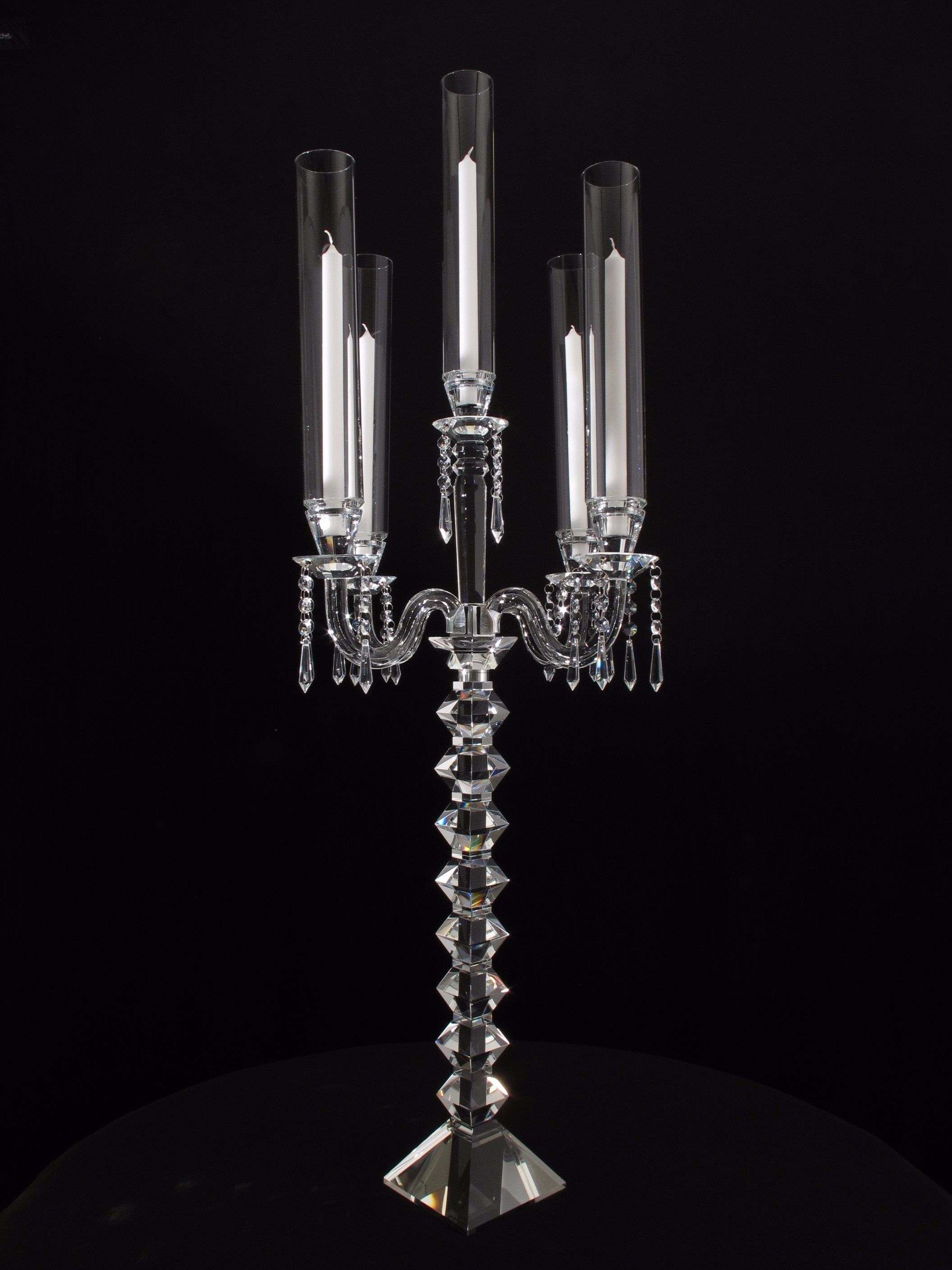 Hot Selling High Quality European Crystal Galss Candlehodler Candleholder