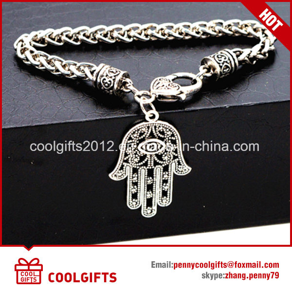 Alloy Vintage Ladies Hand of Fatima Bracelet for Promotion Gift