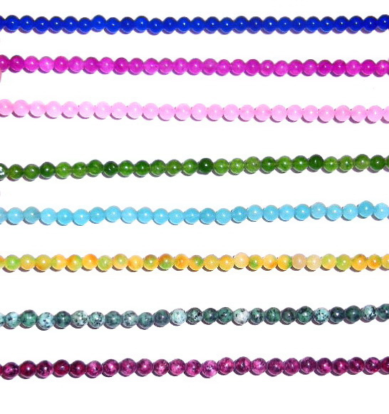 Semi Precious Stone Crystal Jade Gemstone Bead (ESB01704)
