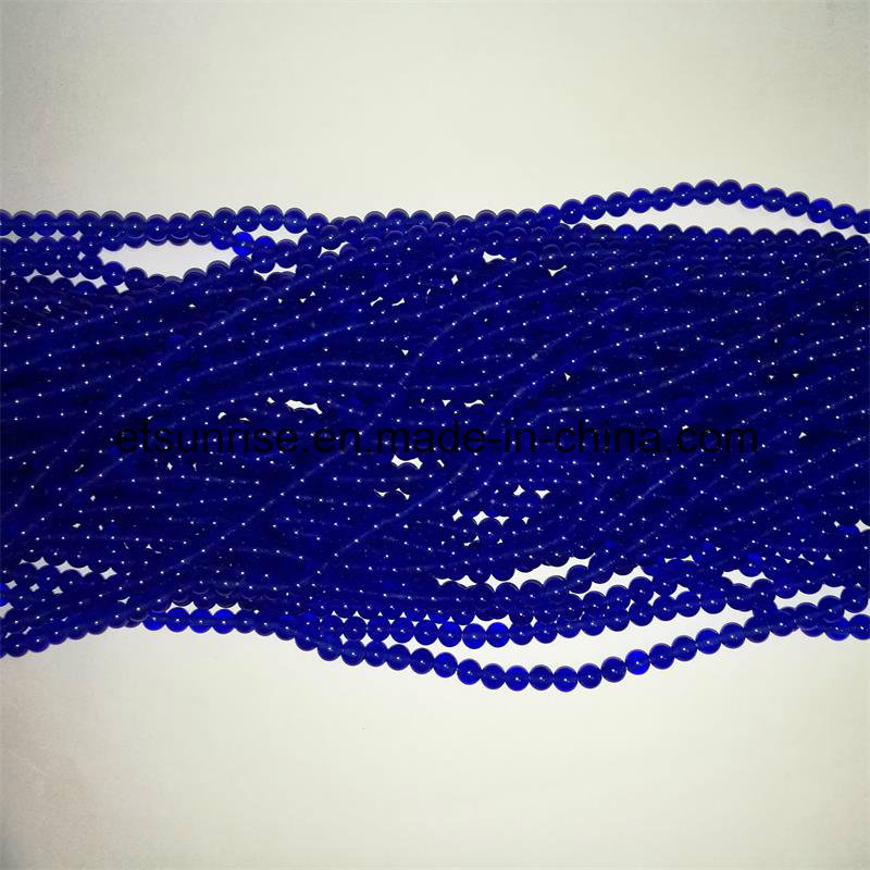 Gemstone Semi Precious Stone Blue Agate Crystal Bead