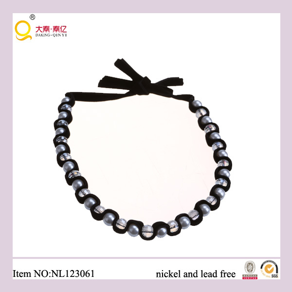 Fashion Crystal Bead Shell Necklace, Mop Necklace, New Design Glass Beads and Crystal Cross Necklace. Fashion Semiprecious Jewellery/Jewelry Necklace