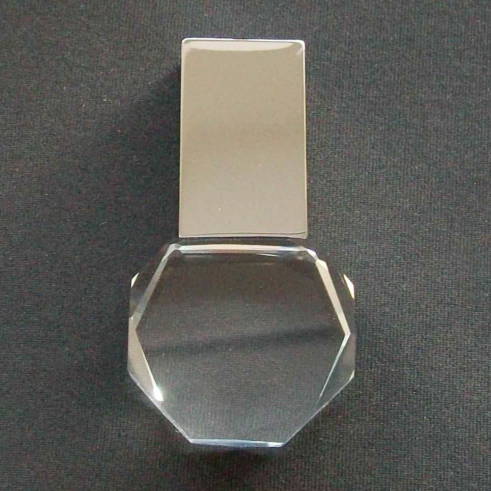 Top Selling Crystal Glass USB Flash Drive 16GB Logo Inside