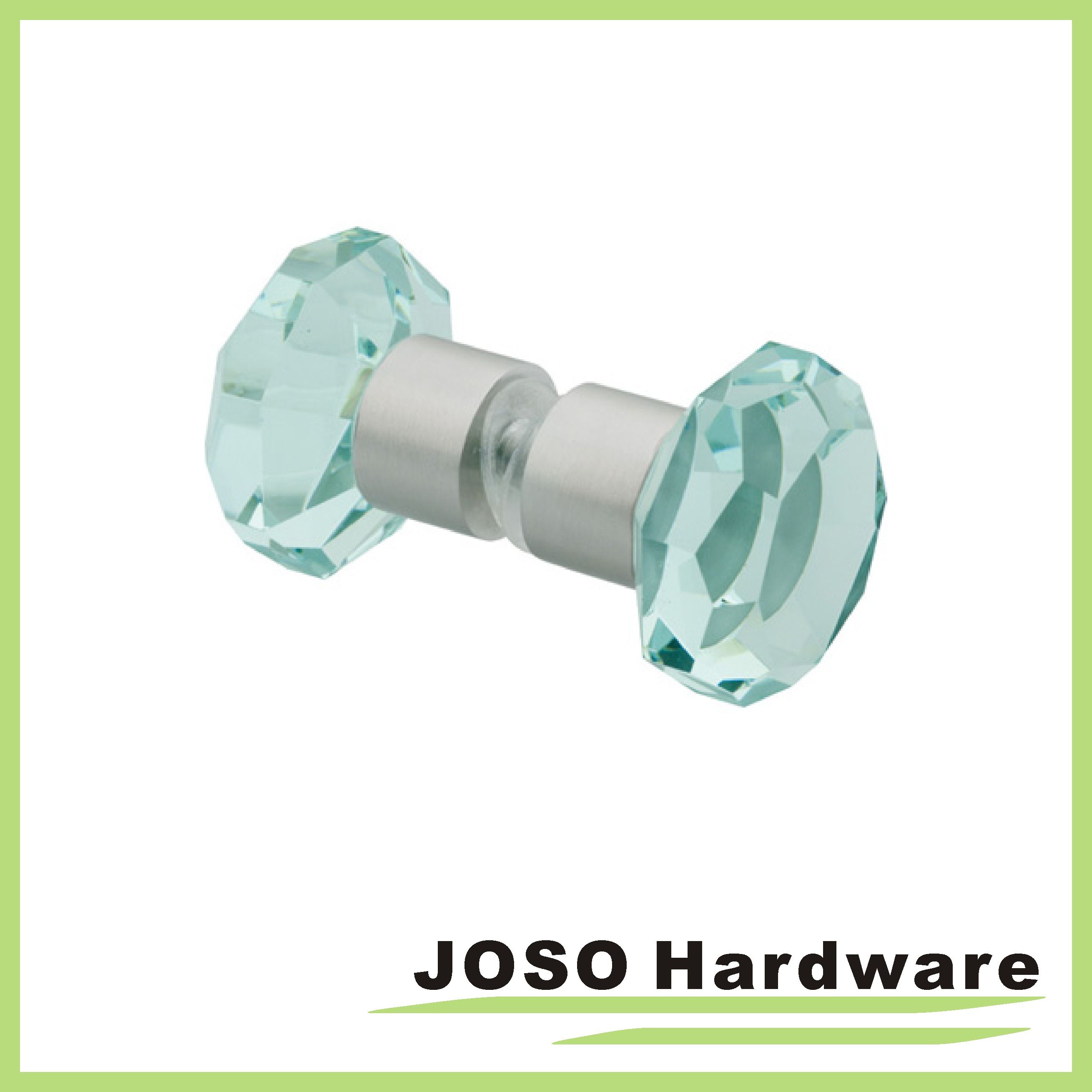 Back to Back Shower Octagonal Crystal Door Knobs (DKB19)