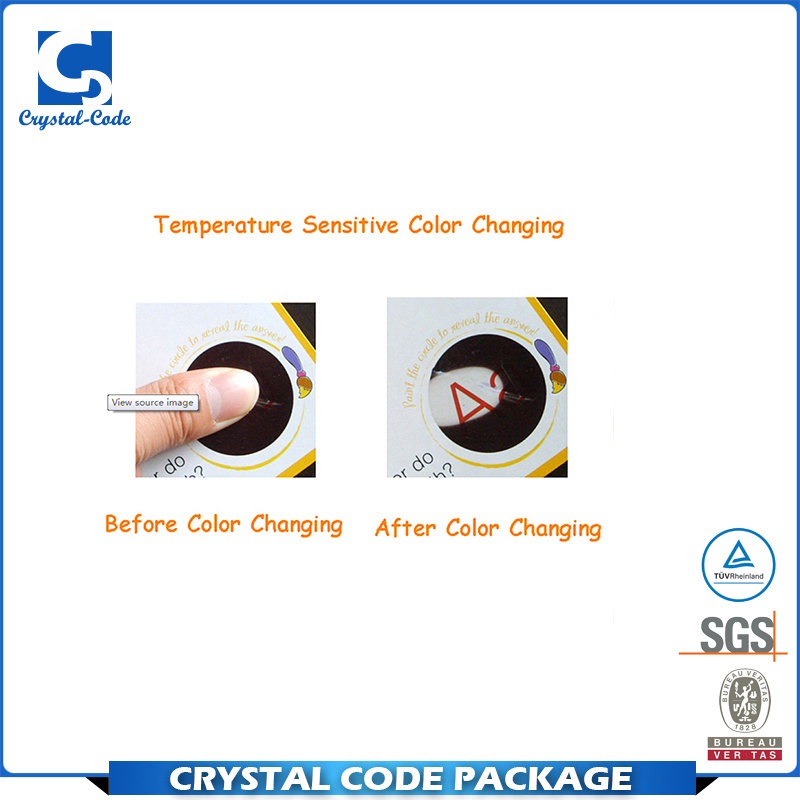 Waterproof Reversible Temperature Color Change Sticker Label
