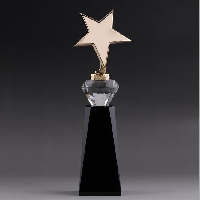 Promotional Crystal Glass Trophy for Souvenir