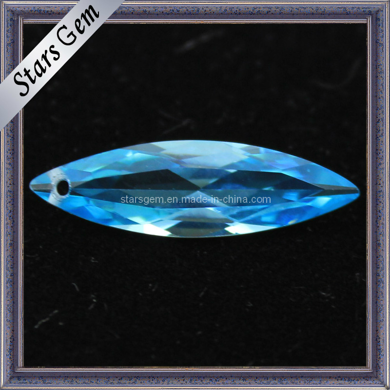 Swiss Blue Marquise Shape Gemstone Cubic Zirconia