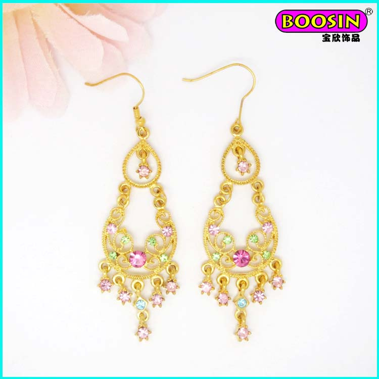 Fashion Promotional Jewelry Custom Gold Earring for Women