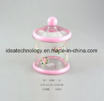 Crystal Glass Jars for Candy, Glass Jar