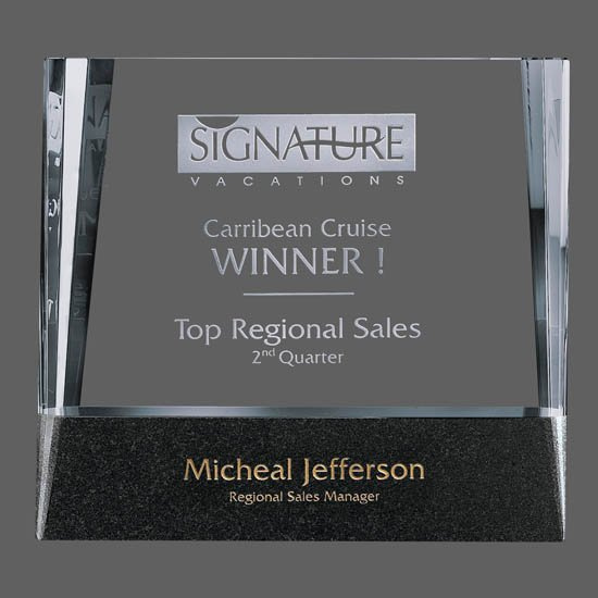 Rectangular Crystal Trophy