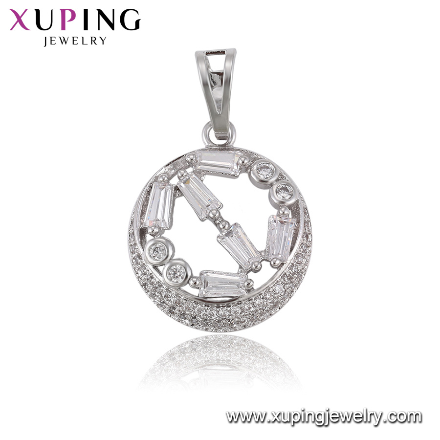 33392 Fashion Noble Owl Design Pendant with Crystals From Swarovski Jewelry