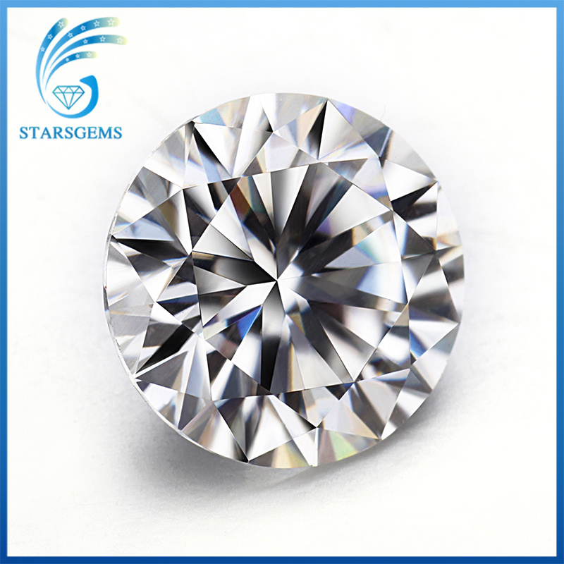 Round H&a Cut Gh Color Very Shining 6.5mm 1.0 Carat Loose Moissanite Diamond