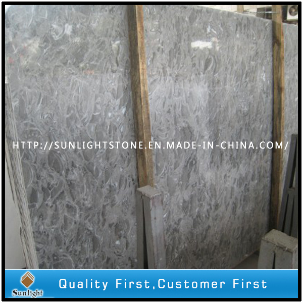 China Grey Marble Stone Overlord Flower Slab for Building Tiles