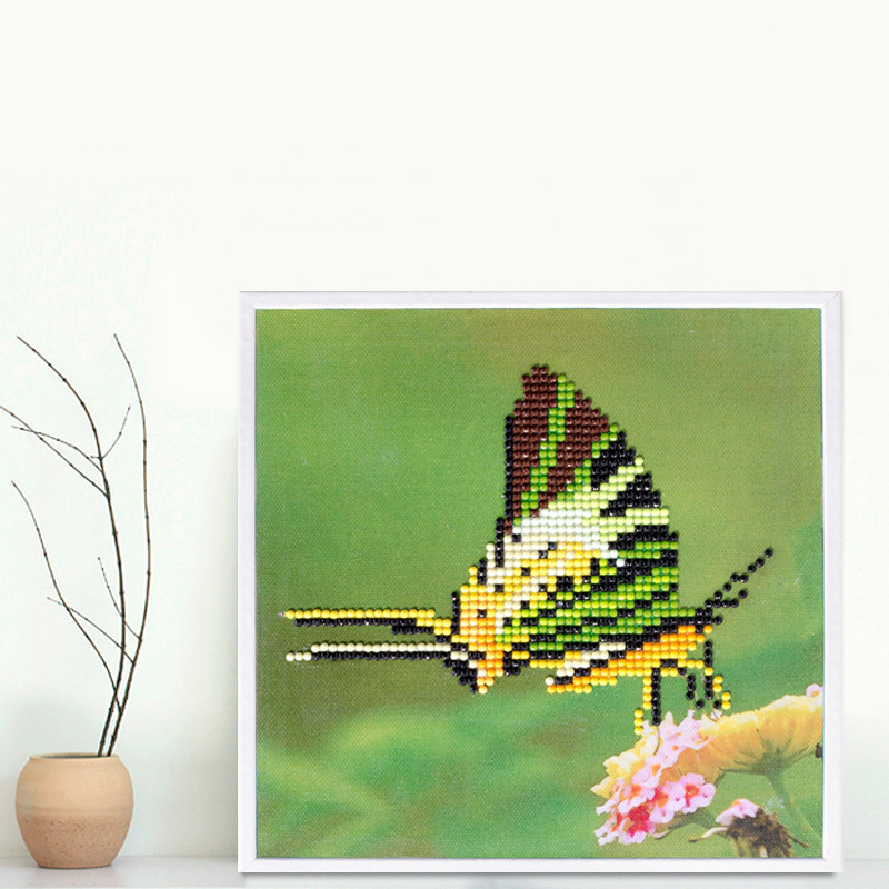 Factory Direct Wholesale New Children DIY Crystal Modern Flower Wall Art Canvas Home Decoration FT-119