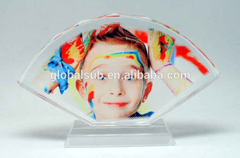 Custom 3D Photo Frames Sublimation Crystal with Heat Transfer Blanks