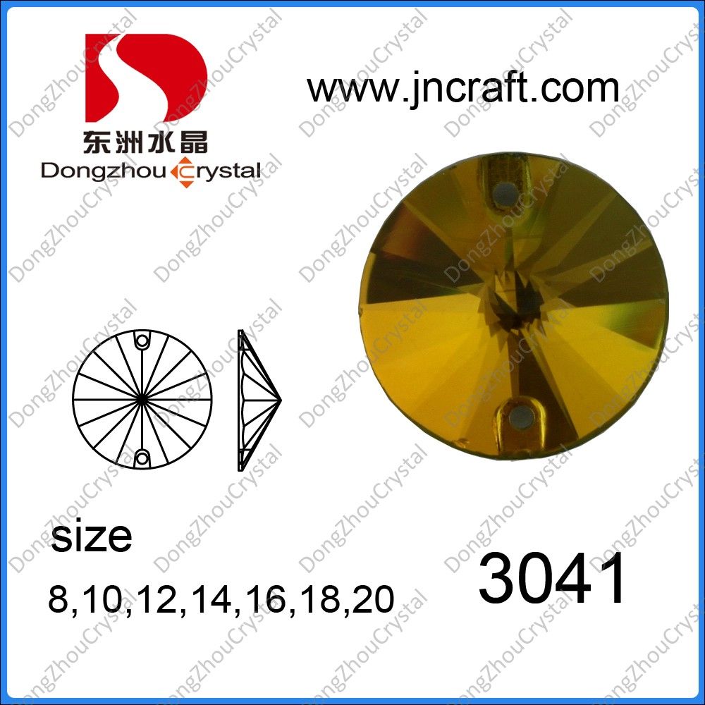 Round Glass Costume Jewelry for Shoes and Bags
