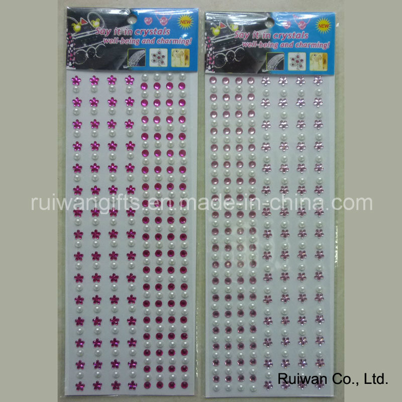 Acrylic Crystal Pearl Sticker for Phone Decoration