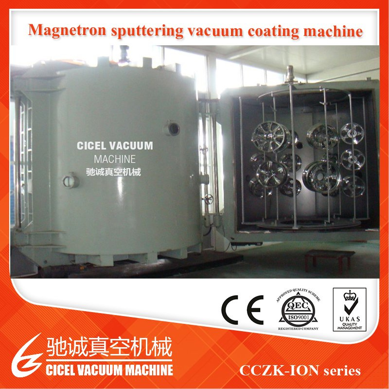 Auto Car Wheel Chrome Magnetron Sputtering Vacuum Plating Machine