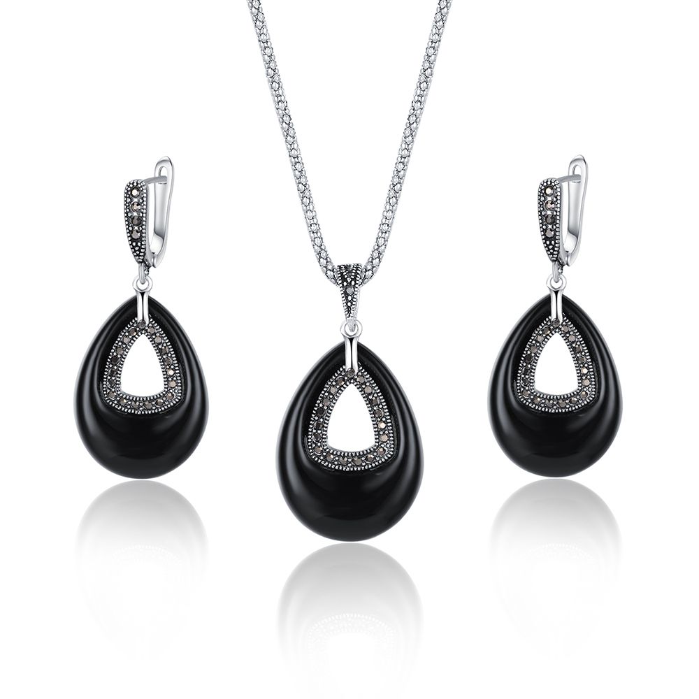 Latest Design Enamel Women Crystal Yellow Gold Plated Jewelry Set