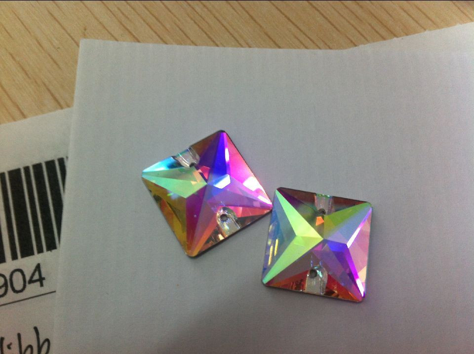 Ab Color Sewing Beads Buttons Crystal Ab