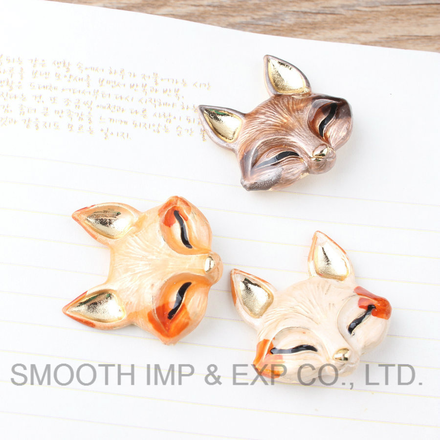 Fashion Fox Head Pendants Plated Rhinestone Enamel Necklace Jewelry Bracelet
